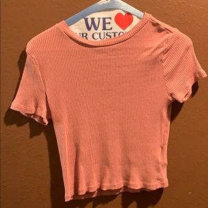 2 solid colored crop tops